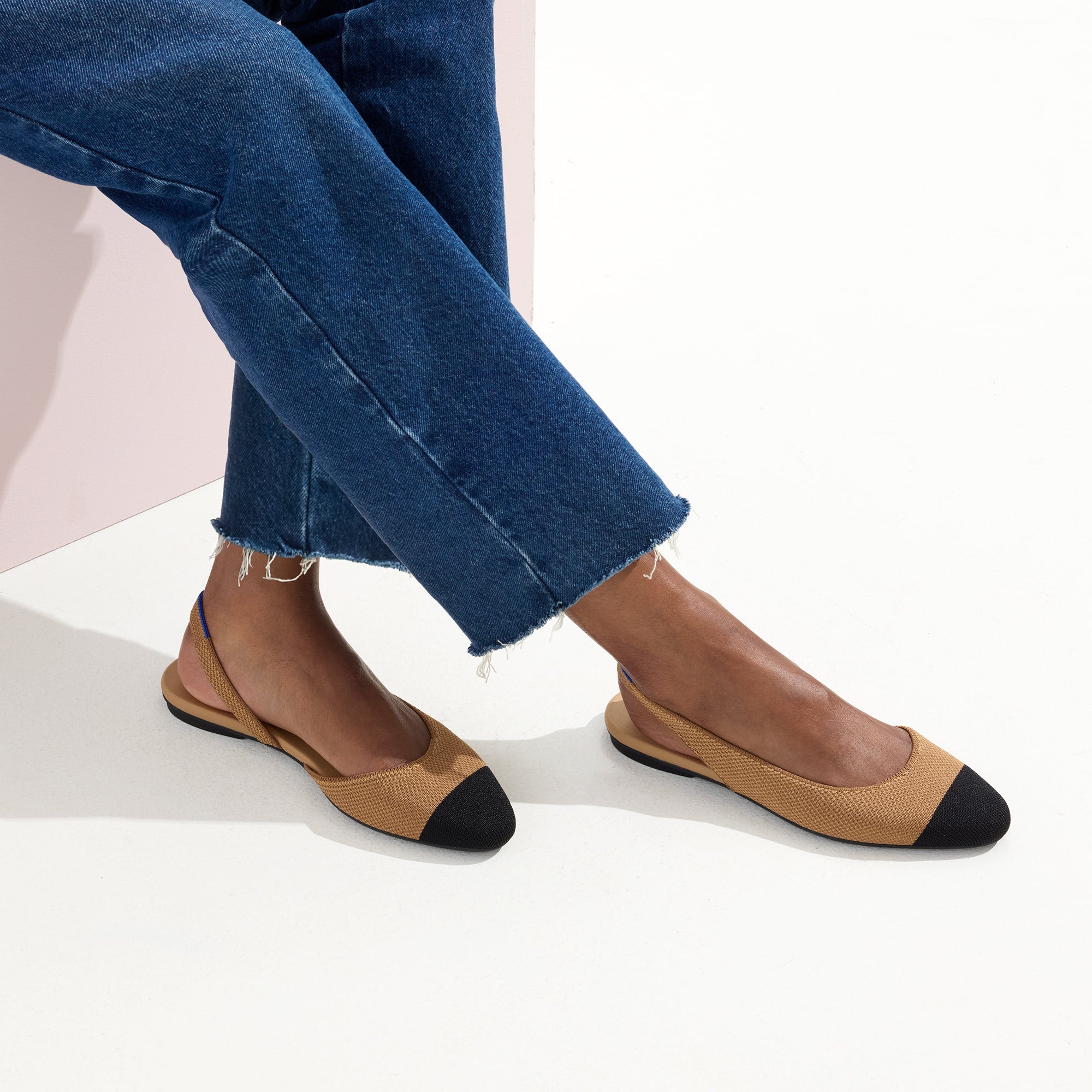 The Almond Slingback - Tawny Captoe - 图片 2