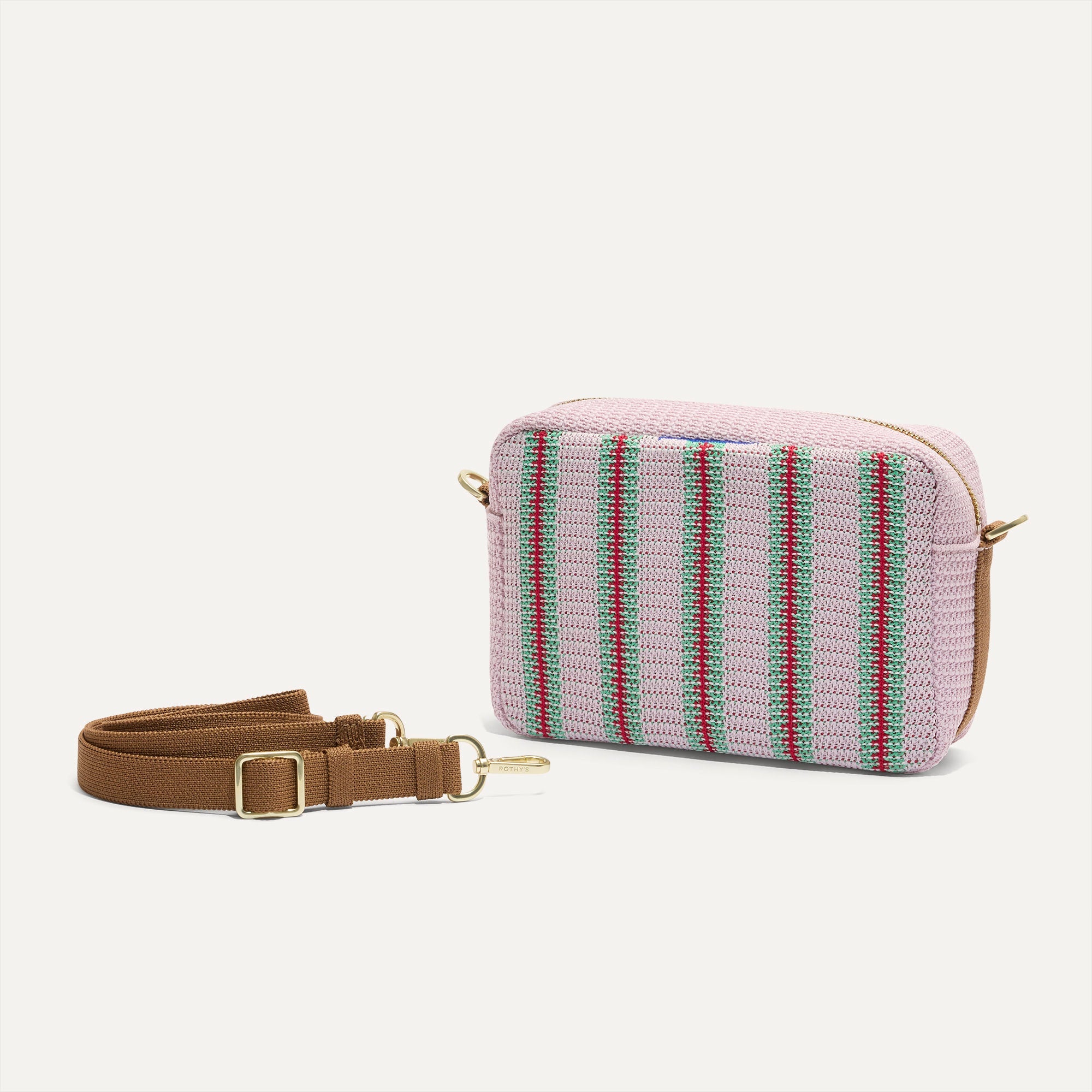 The Crossbody Camera Bag - Watermelon Market Stripe - 图片 5