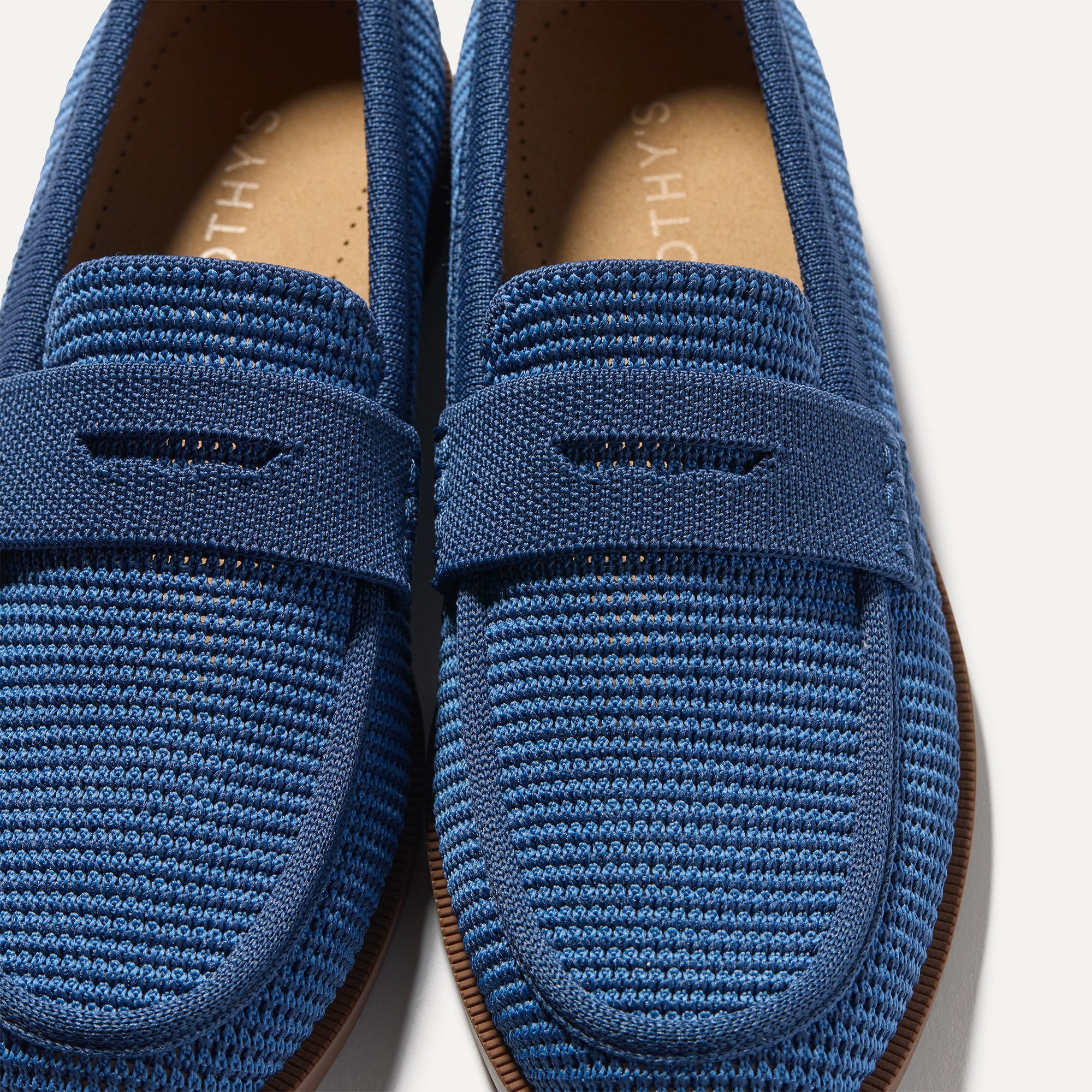 The Penny Loafer - Blue Raffia-Knit - 图片 4