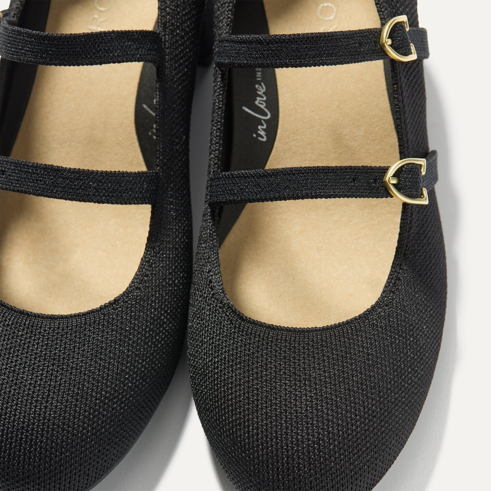 The Double Buckle Mary Jane Heel - Black - 图片 8