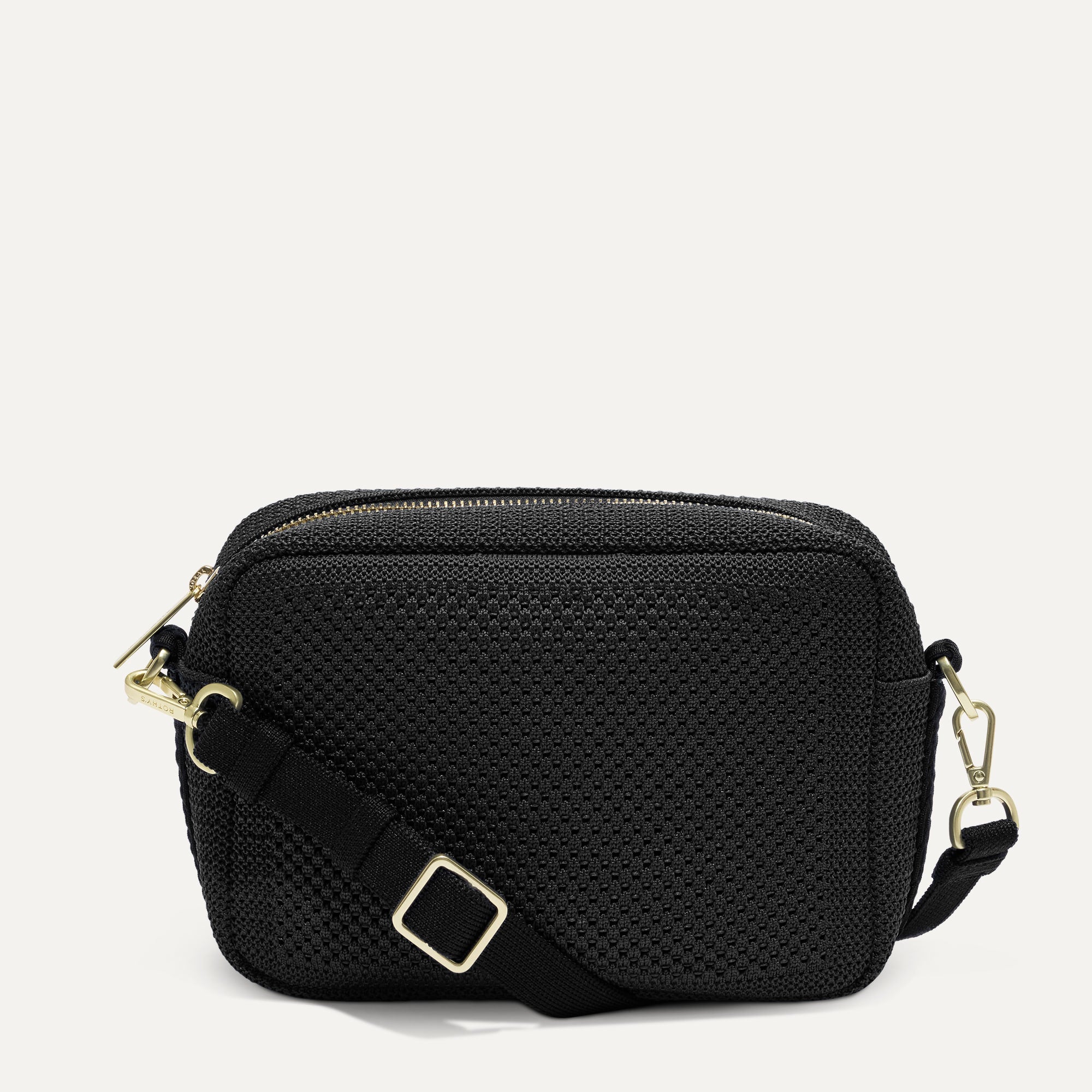 The Crossbody Camera Bag - Black Licorice Open-Knit - 图片 2