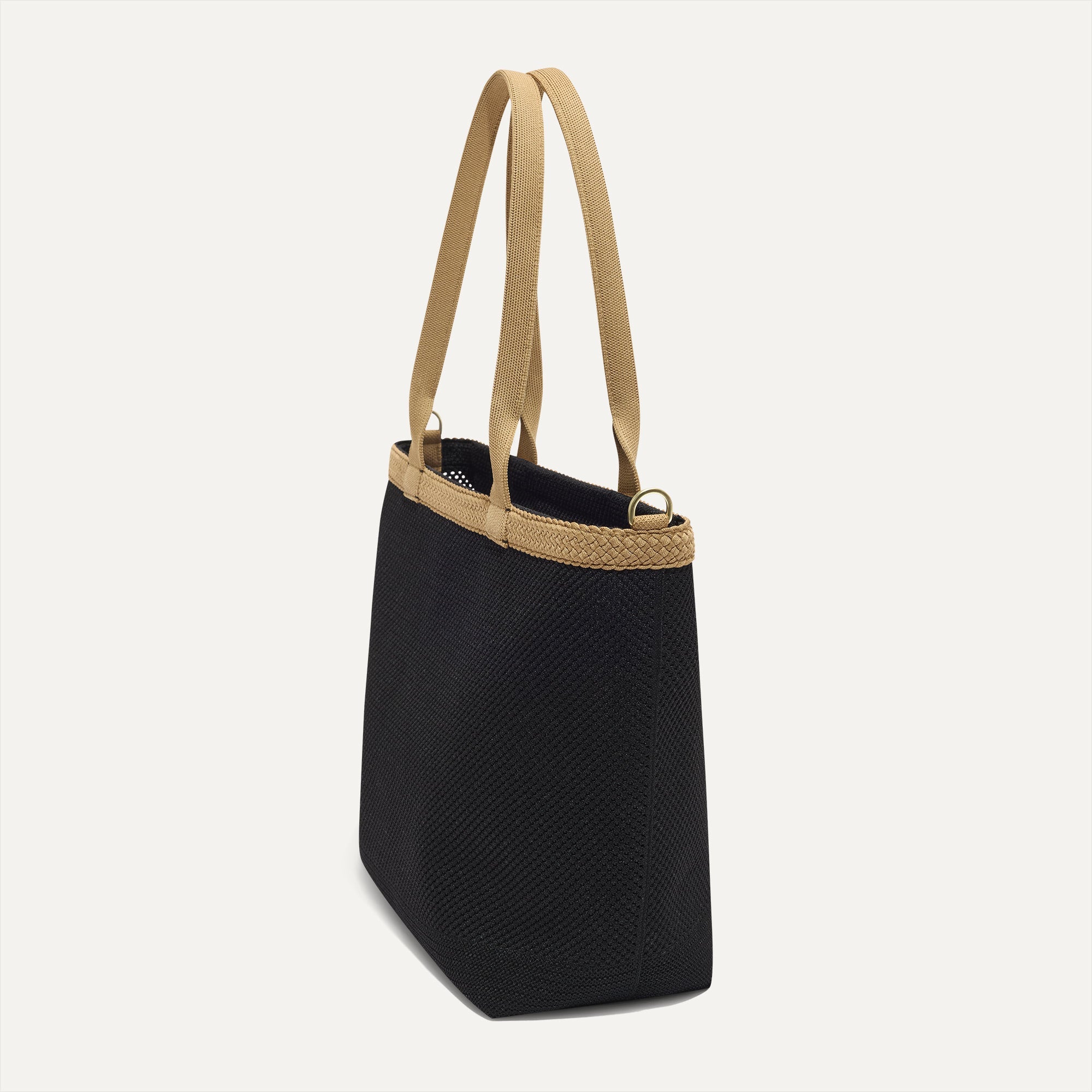 The Lightweight Zip Tote - Black Espresso Open-Knit - 图片 4