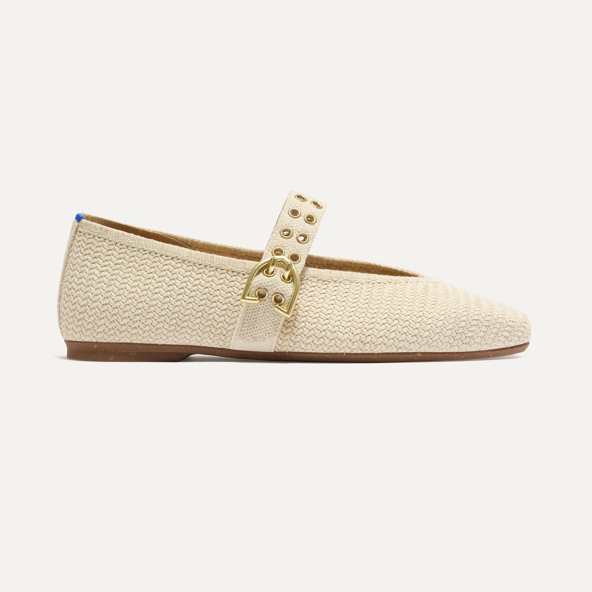 The Max Buckle Mary Jane - Cream Woven - 图片 3
