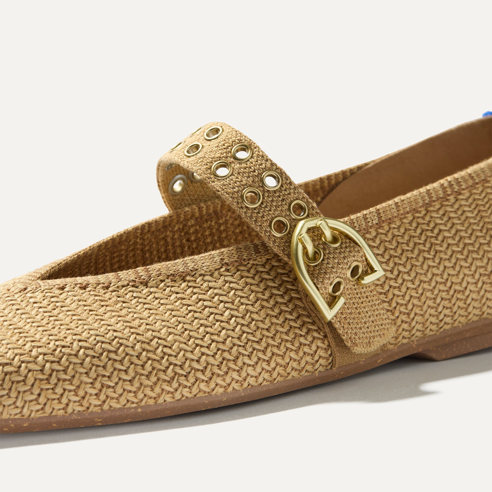 The Max Buckle Mary Jane - Tan Woven - 图片 2