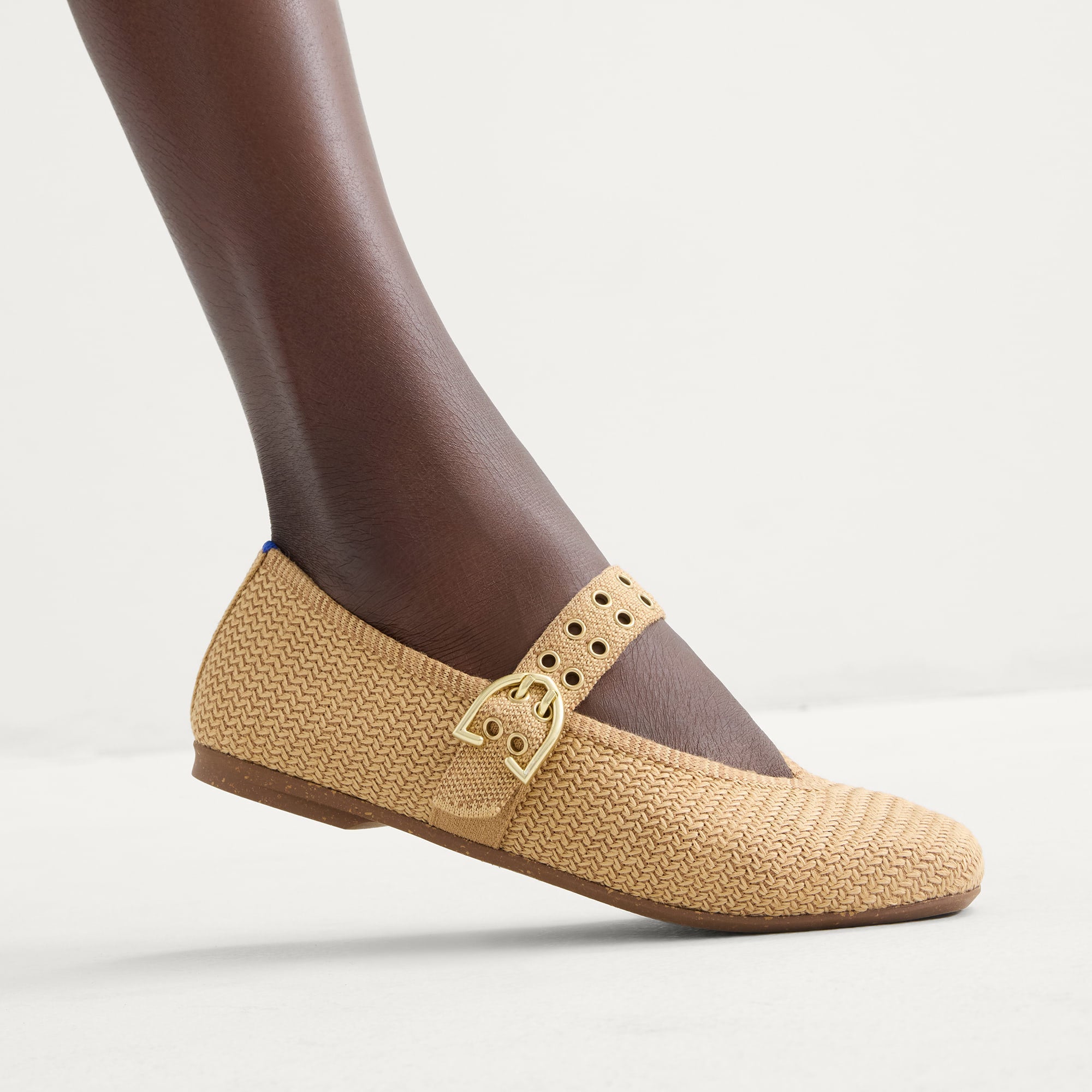 The Max Buckle Mary Jane - Tan Woven - 图片 3