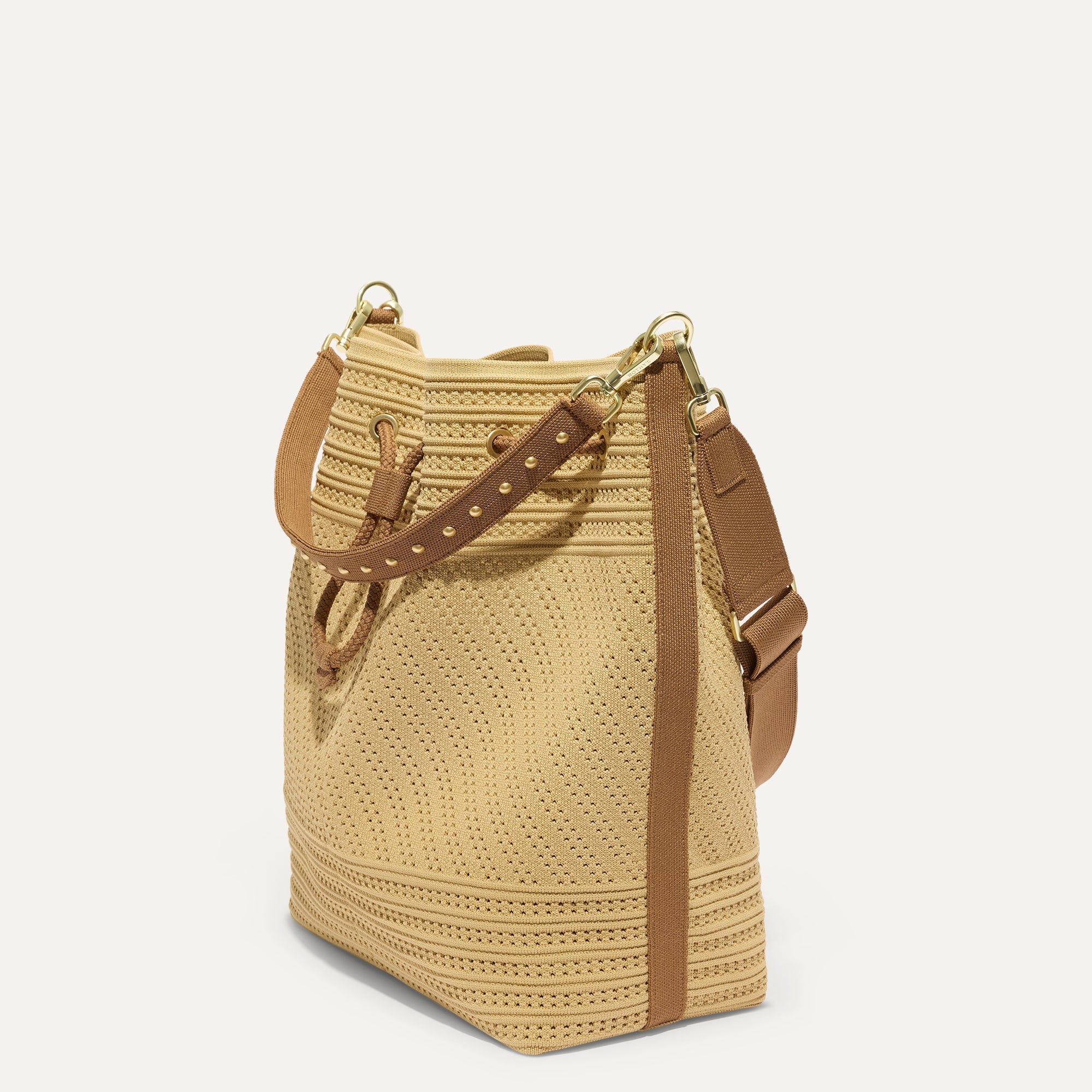 The Cinch Bucket Bag - Brown Butter Crochet - 图片 5