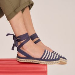 The D'Orsay Espadrille - Deep Sea Stripe