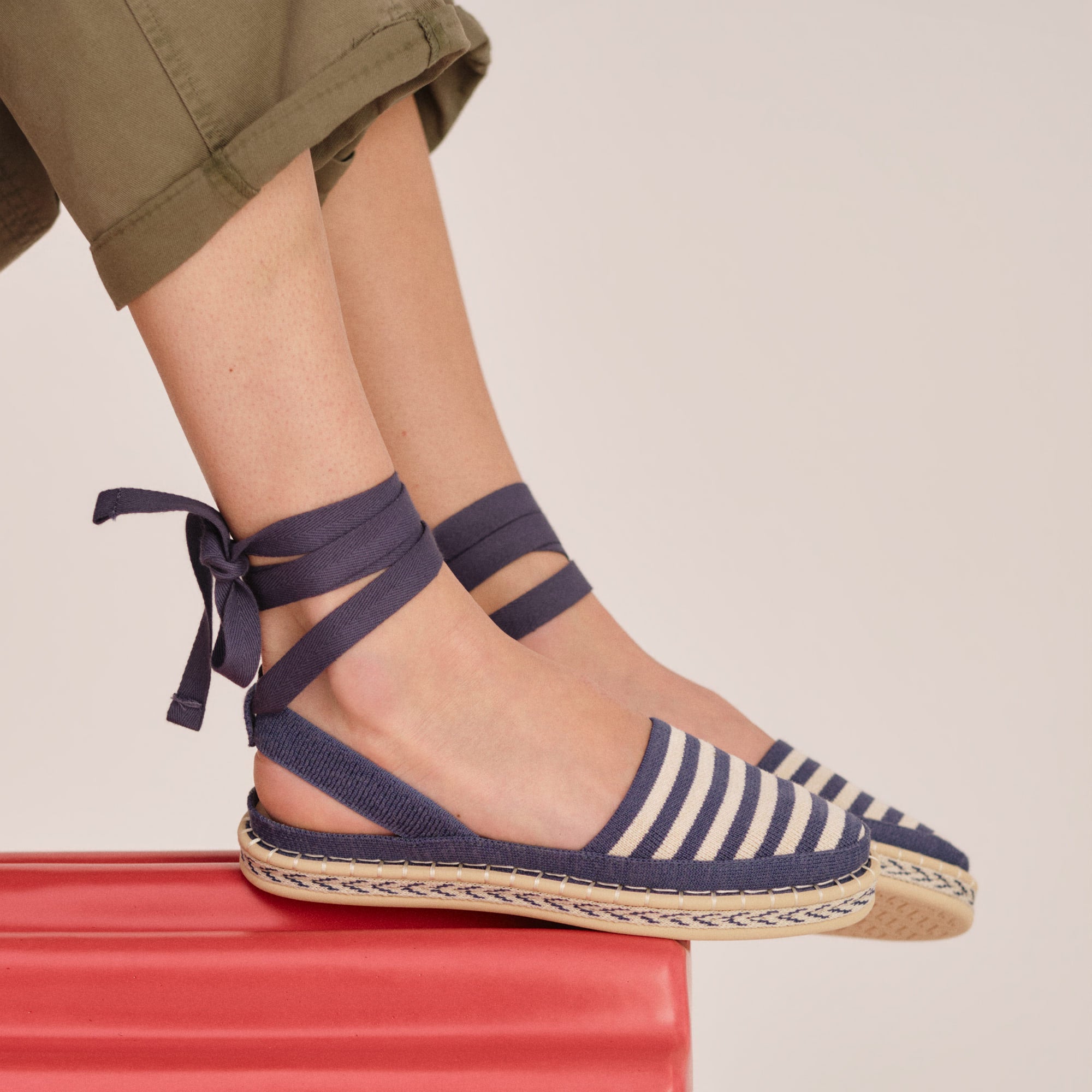 The D'Orsay Espadrille - Deep Sea Stripe - 图片 2