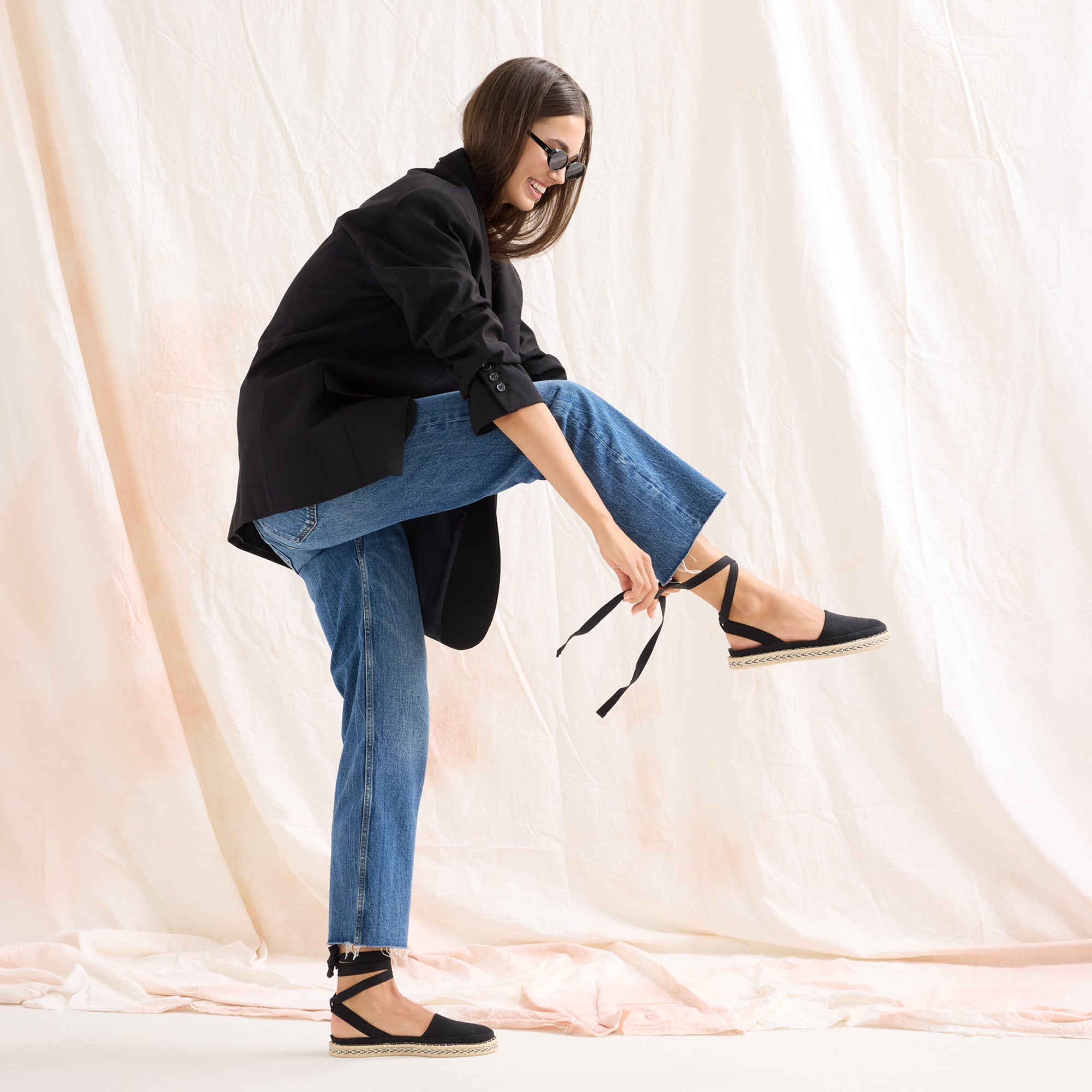 The D'Orsay Espadrille - Black - 图片 4