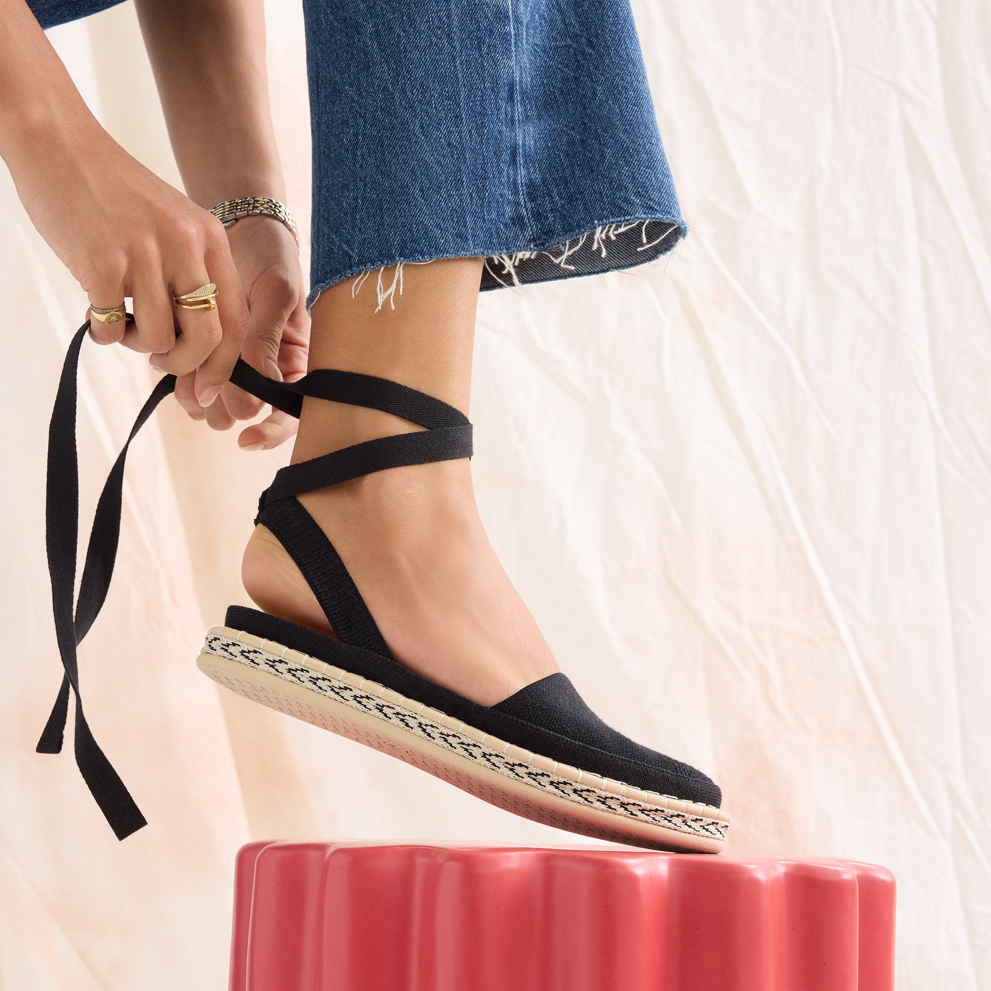 The D'Orsay Espadrille - Black - 图片 3