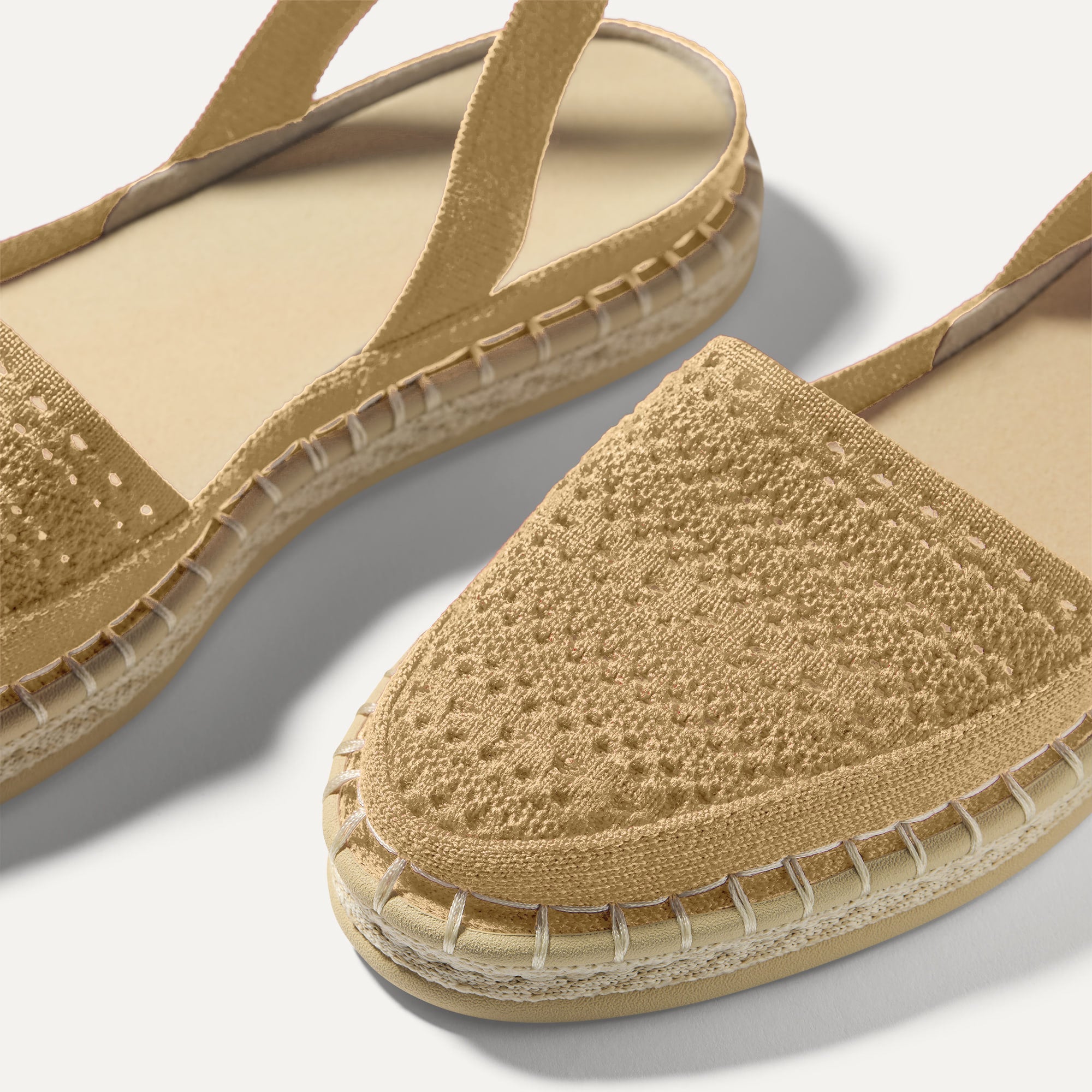 The D'Orsay Espadrille - Camel Crochet - 图片 7