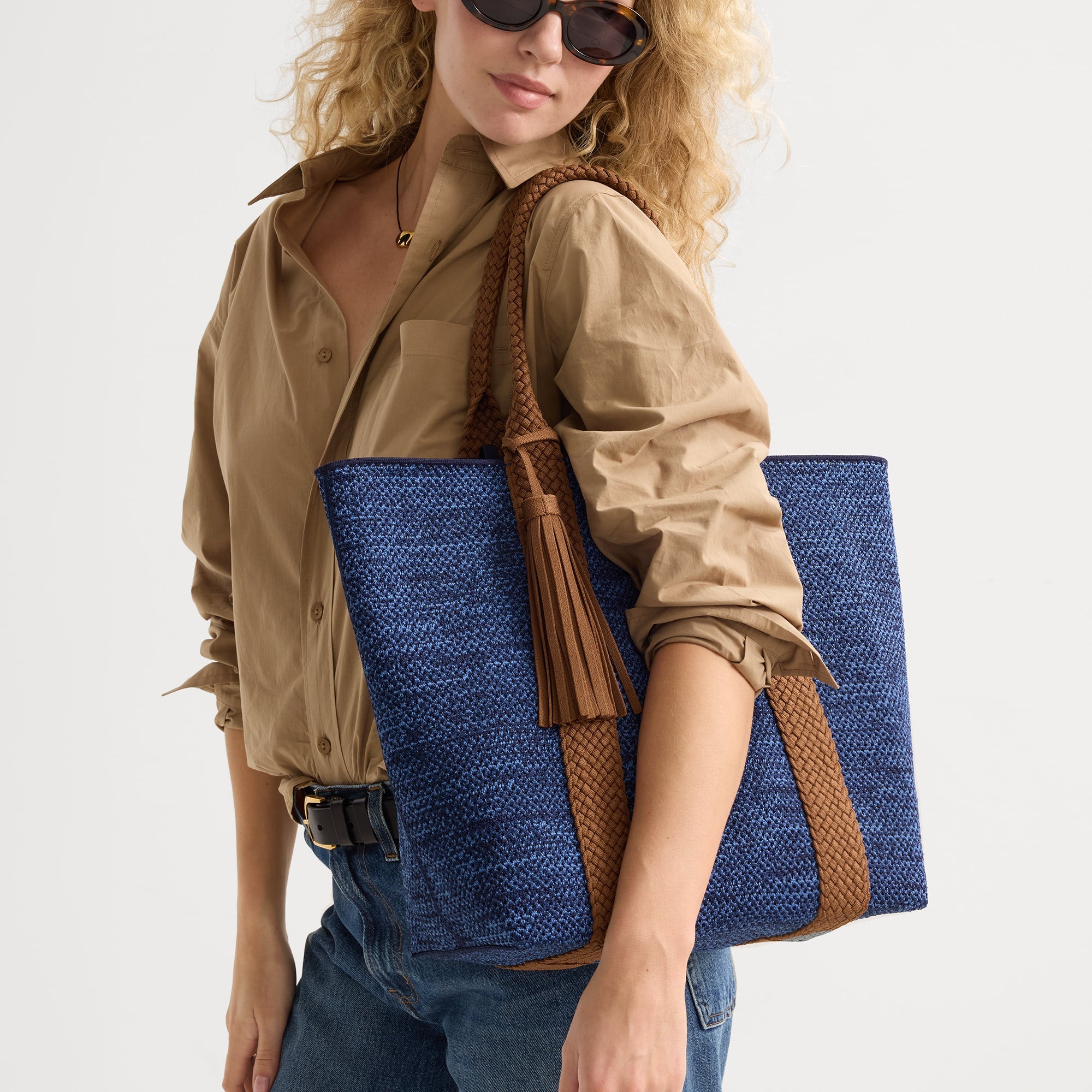 The Lightweight Tote - Dusk Open-Knit - 图片 3