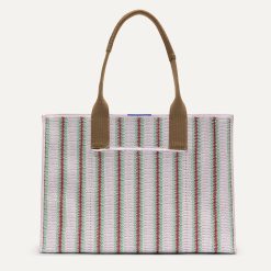 The Classic Tote - Watermelon Market Stripe