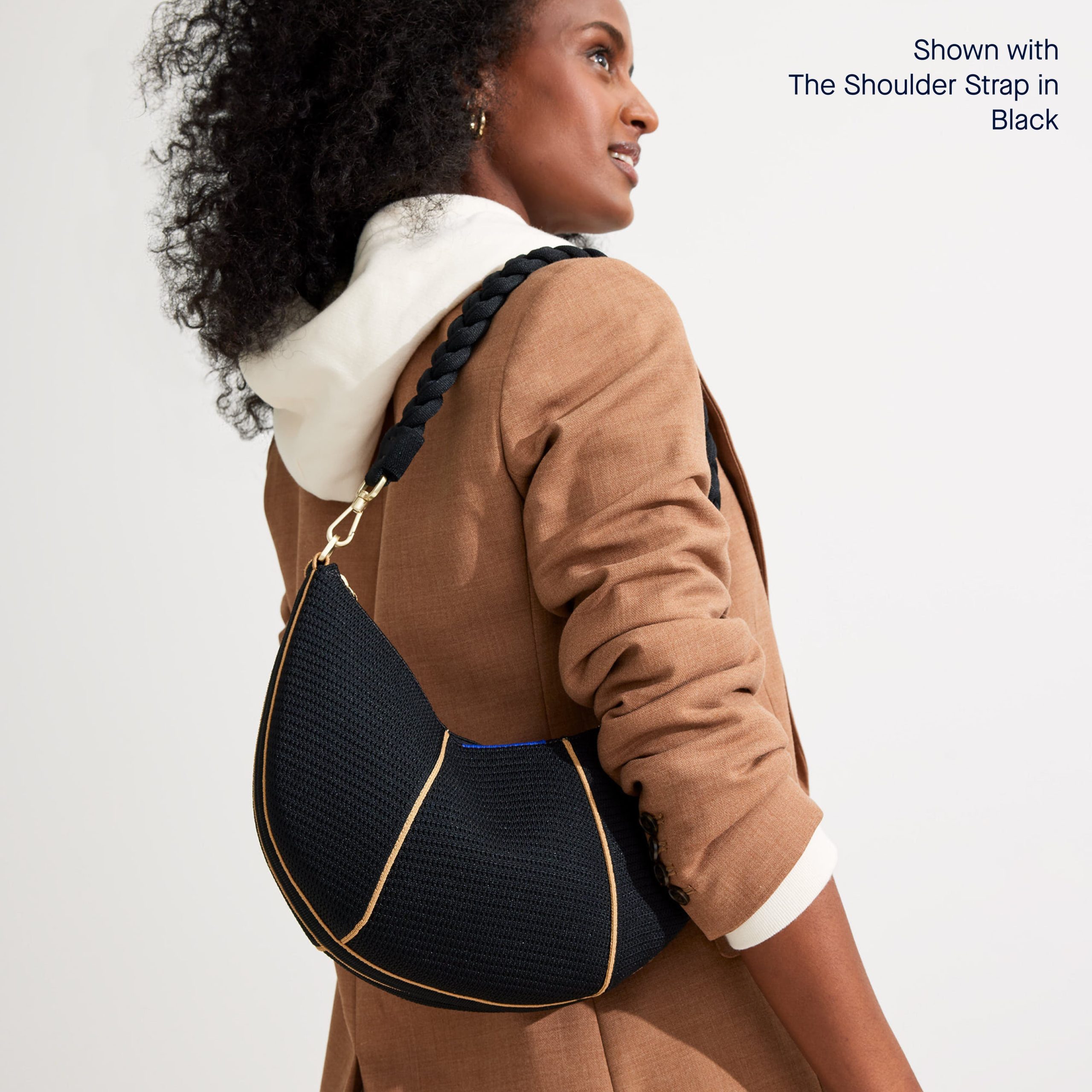 The Crescent Bag - Black - 图片 8