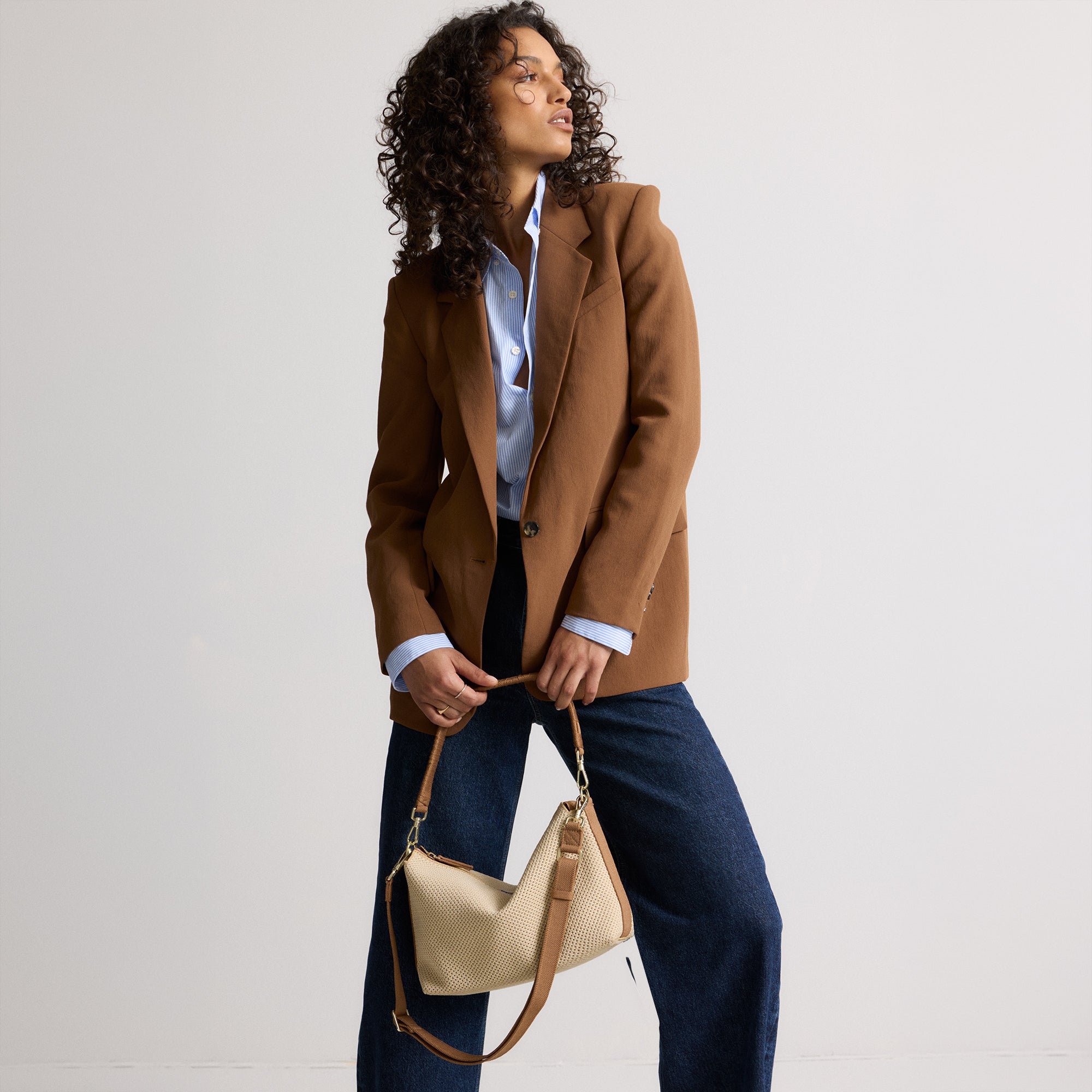 The Daily Crossbody - Macadamia Open-Knit - 图片 4