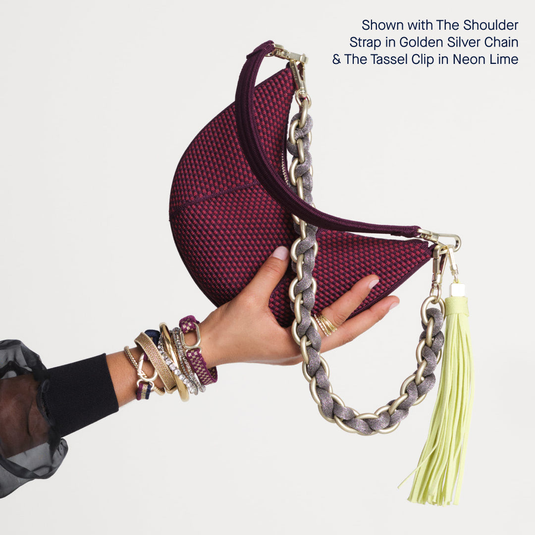 The Mini Crescent Bag - Beet - 图片 5