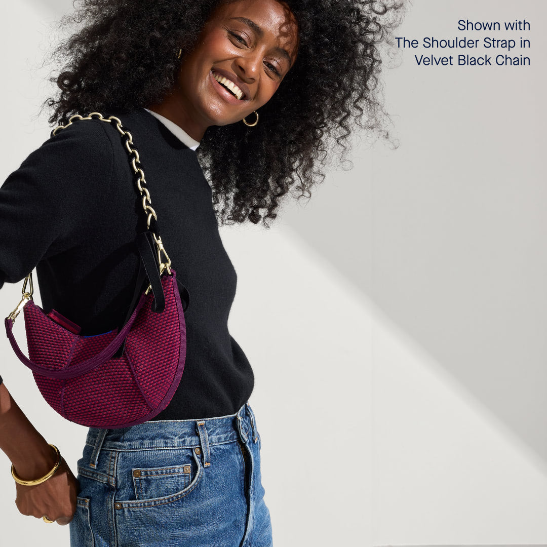 The Mini Crescent Bag - Beet - 图片 4