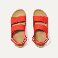 The Kids Double Strap Sandal - Firetruck Red